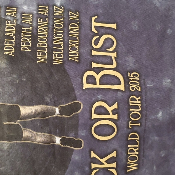 AC/DC Rock or Bust World Tour 2015 concert tee XL UNISEX EUC - Picture 5 of 5